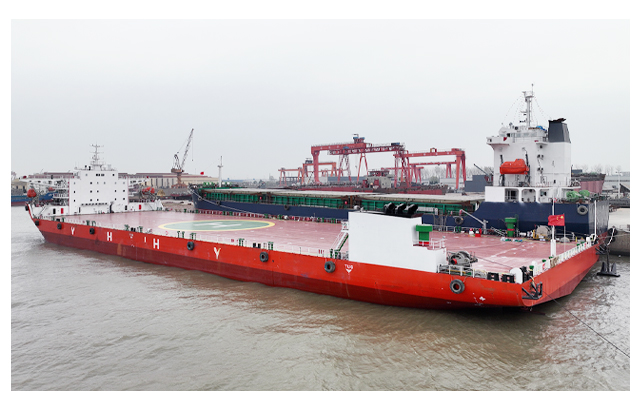 Qinhai Company's Excellence in LCT Barge Production and Logistics