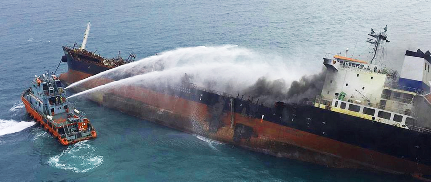 oil tanker sinking