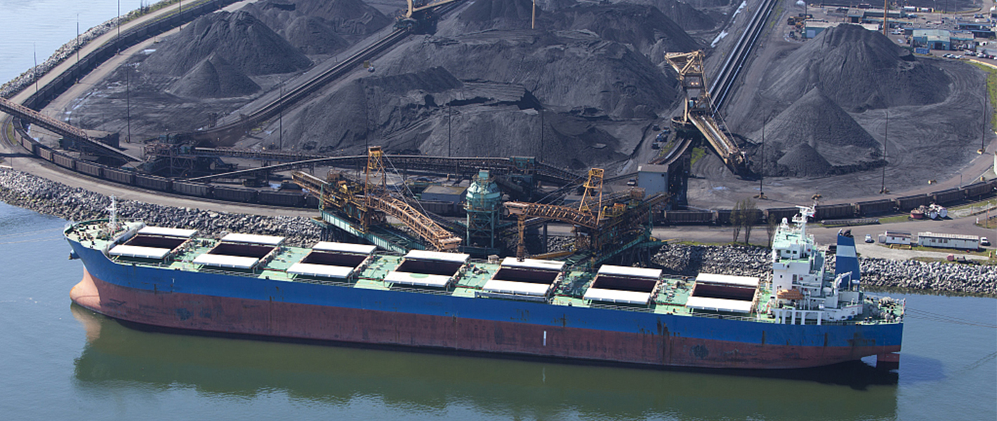 Transportation of coal by bulk carrier