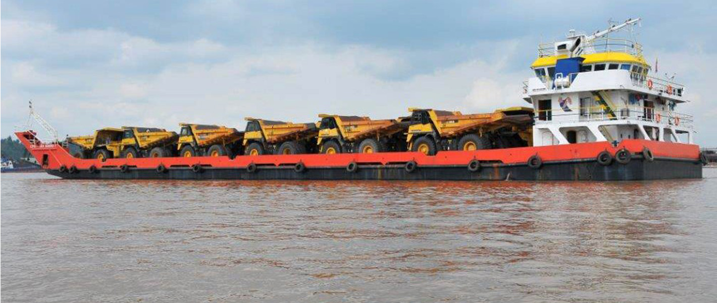 How does LCT barge shipping work?