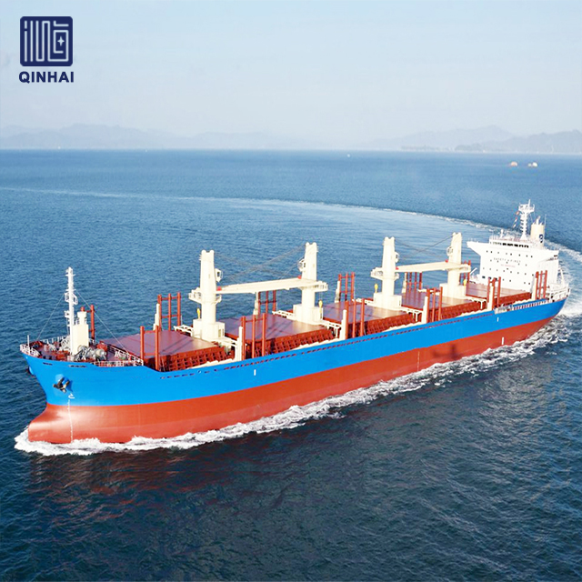 Bulk Carrier Vessel Discharging Cargo at Port